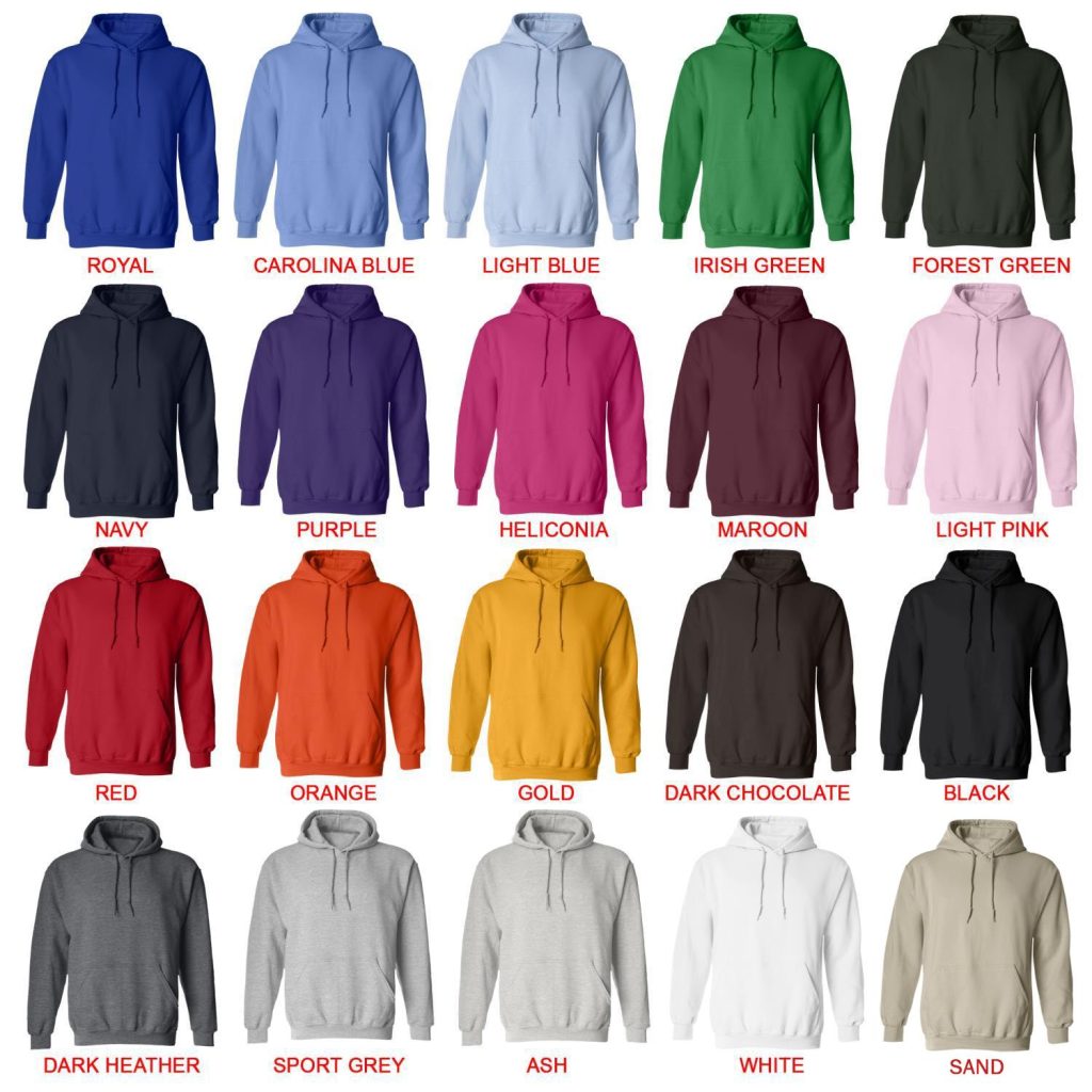 hoodie color chart 2 - Infant Annihilator Store