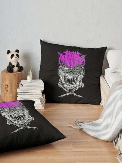 Infant Annihilator Band Throw Pillow Official Infant Annihilator Merch