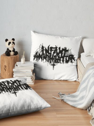 Infant Annihilator Band Throw Pillow Official Infant Annihilator Merch