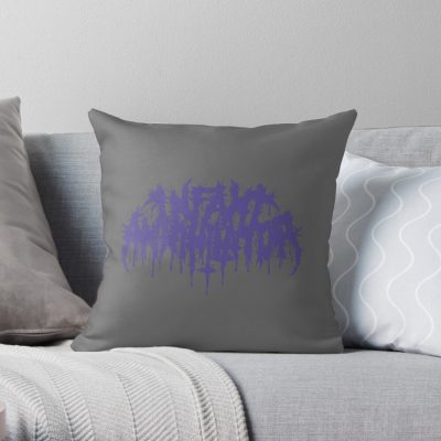 Infant Annihilator Merch Logo Throw Pillow Official Infant Annihilator Merch