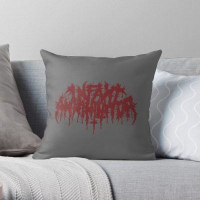 Infant Annihilator Merch Logo Throw Pillow Official Infant Annihilator Merch