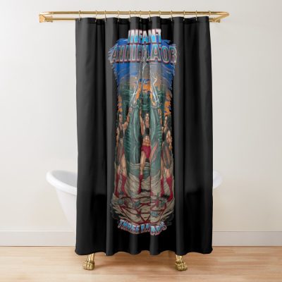 Three Bastaros Infant Annihilator Shower Curtain Official Infant Annihilator Merch